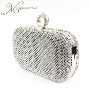 luxury rhinestone clutch evening bag